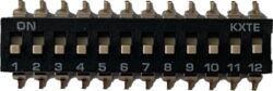 SM DS DA5 12P-HK2-T - Schmid-M SM DS DA5-12P-LK1-T  DIP Switch SMD Low Profile Longlever 12P With Seal Tube 14pcs